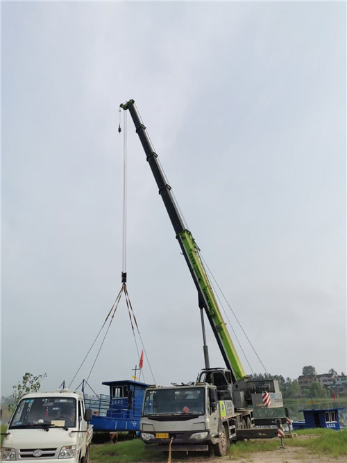 桓台县桥梁建设吊装案例